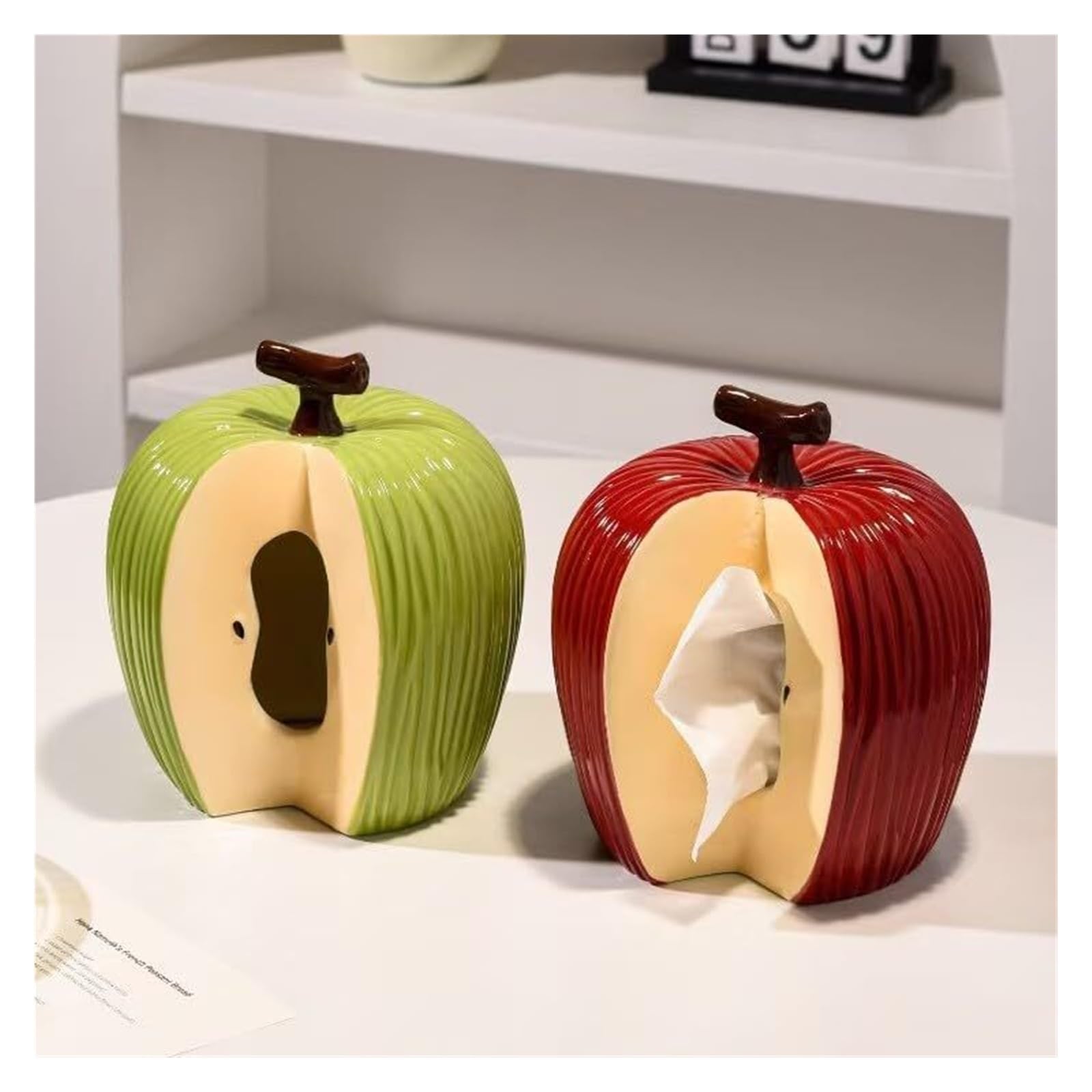 Porta fazzoletti Portafazzoletti decorativi creativi in ​​ceramica Decorazioni for la casa moderne Per la nuova casa(Green)