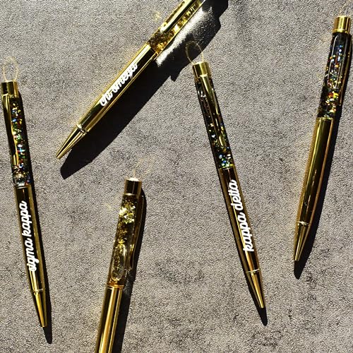 Set de bolígrafos con glitter Alpha Omicron Pi miniatura 5