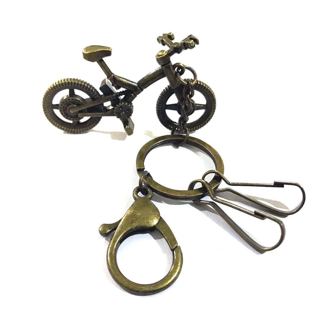 Schrodinger 60046 Bicycle Cycle Shaped Key Ring Chain Metal Alloy Antique Brass 65mm x 35mm, 70gms (B0CN92GD72) Amazon Price History, Amazon Price Tracker