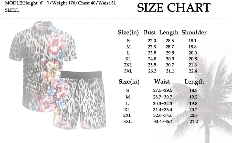 RPOVIG Beach Outfit Matching Shirts Shorts Men's Hawaiian Festival Floral Clothes 2 piece Sets with Bucket Hat - Image 6