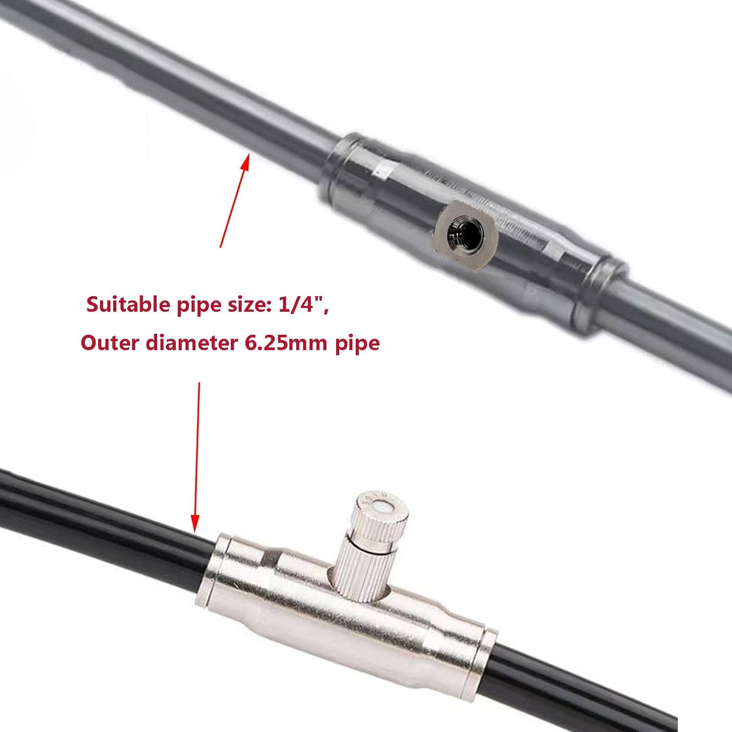 30 Pezzi 1/4 '' Kit di Giunzione Pneumatica per Raccordi | T-Giunzione Pneumatica Raccordi Rapidi Tubo Connettore Tubo
