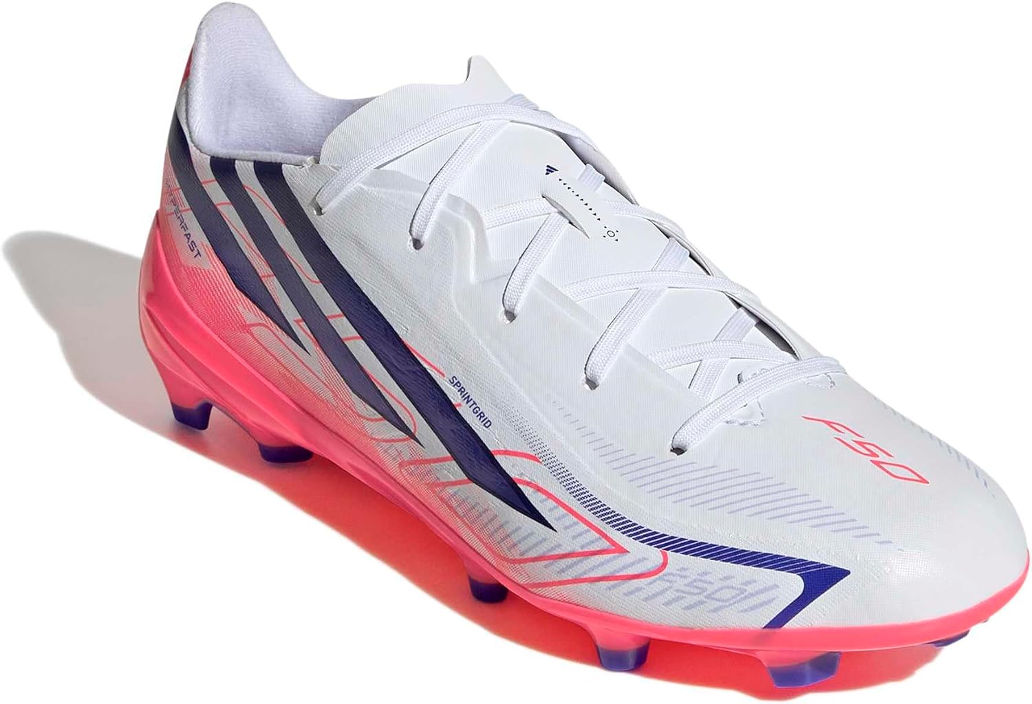 adidas Boys F50 Hyperfast League Firm Ground Sneakers Shoes - Pink