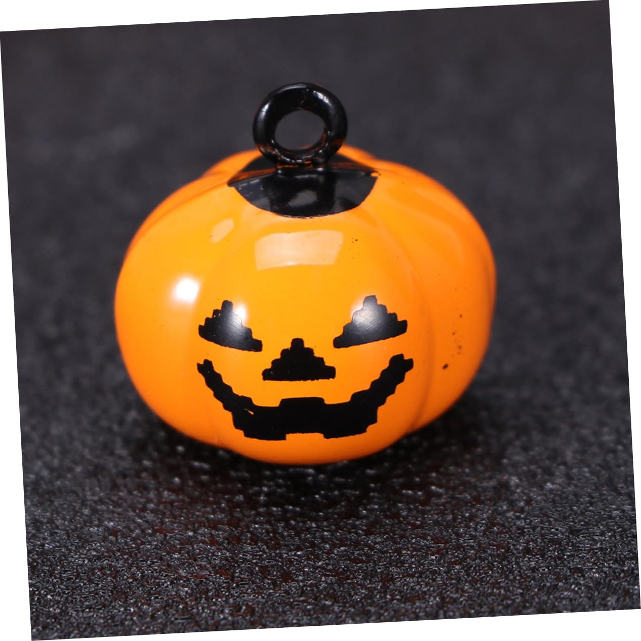 FONDOTIN Foam Pumpkin Pet Bells 4pcs Cartoon Shape Pet Necklace Accessories Velvet Pumpkin Bells for Halloween Decor