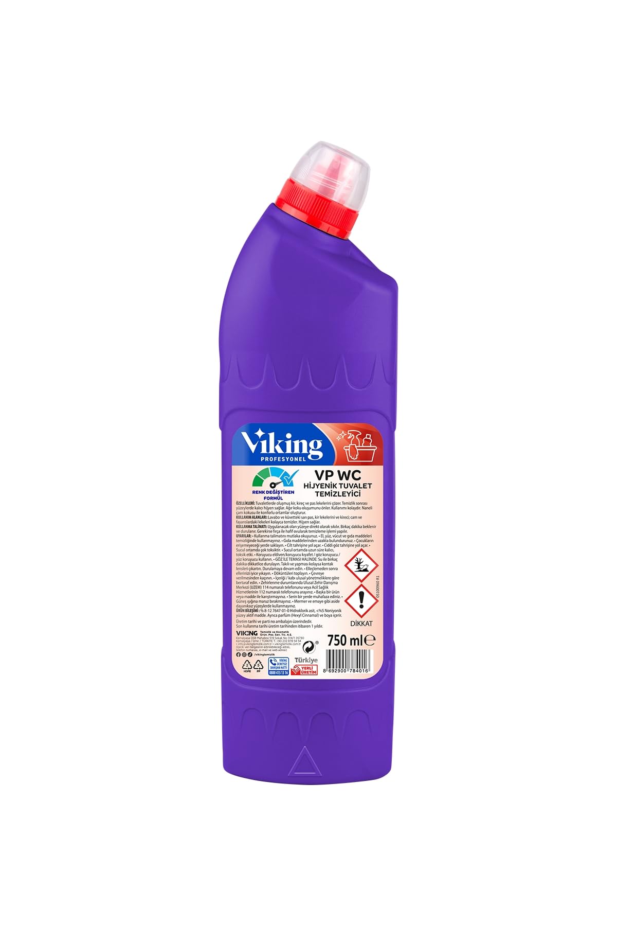 Viking VP WC Cleaner Hijyenik Tuvalet Temizleyici 750 ml