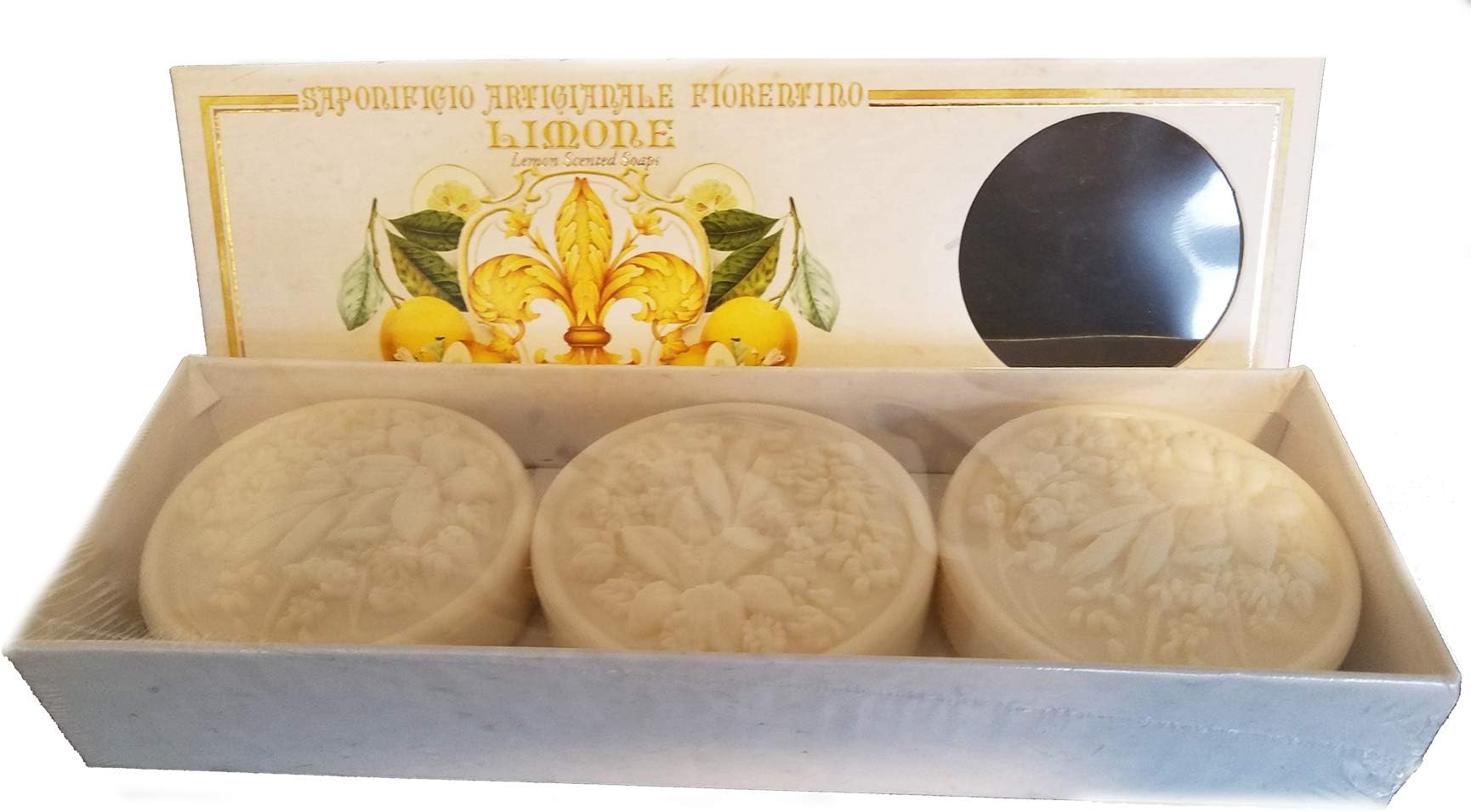 Saponificio Artigianale Fiorentino "Blue Nights" Gardenia Scented Soaps 3 x 4.40 oz.