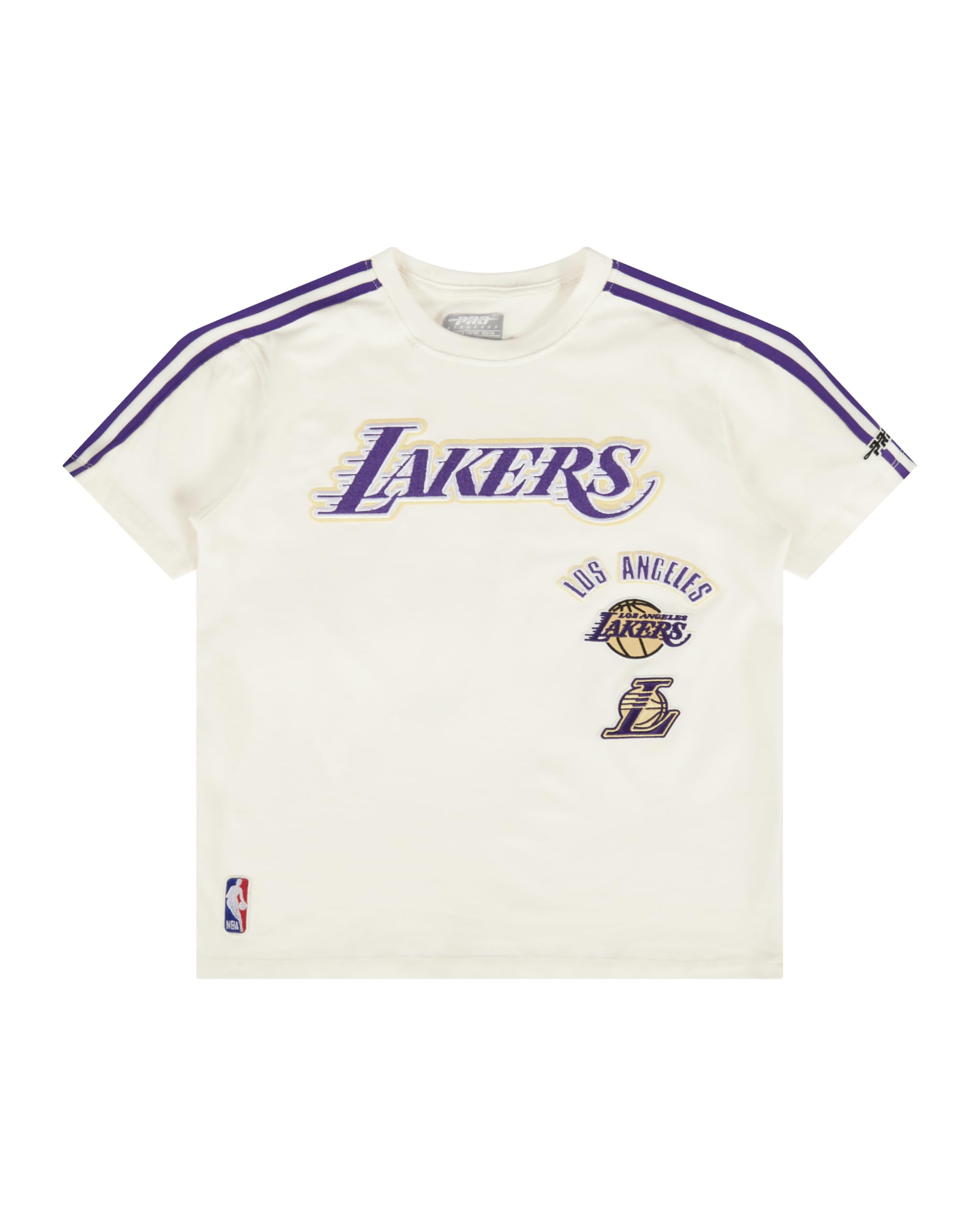 Pro Standard Big Boys NBA Retro Classics Cotton Short Sleeve T-Shirt, Eggshell/Purple, M