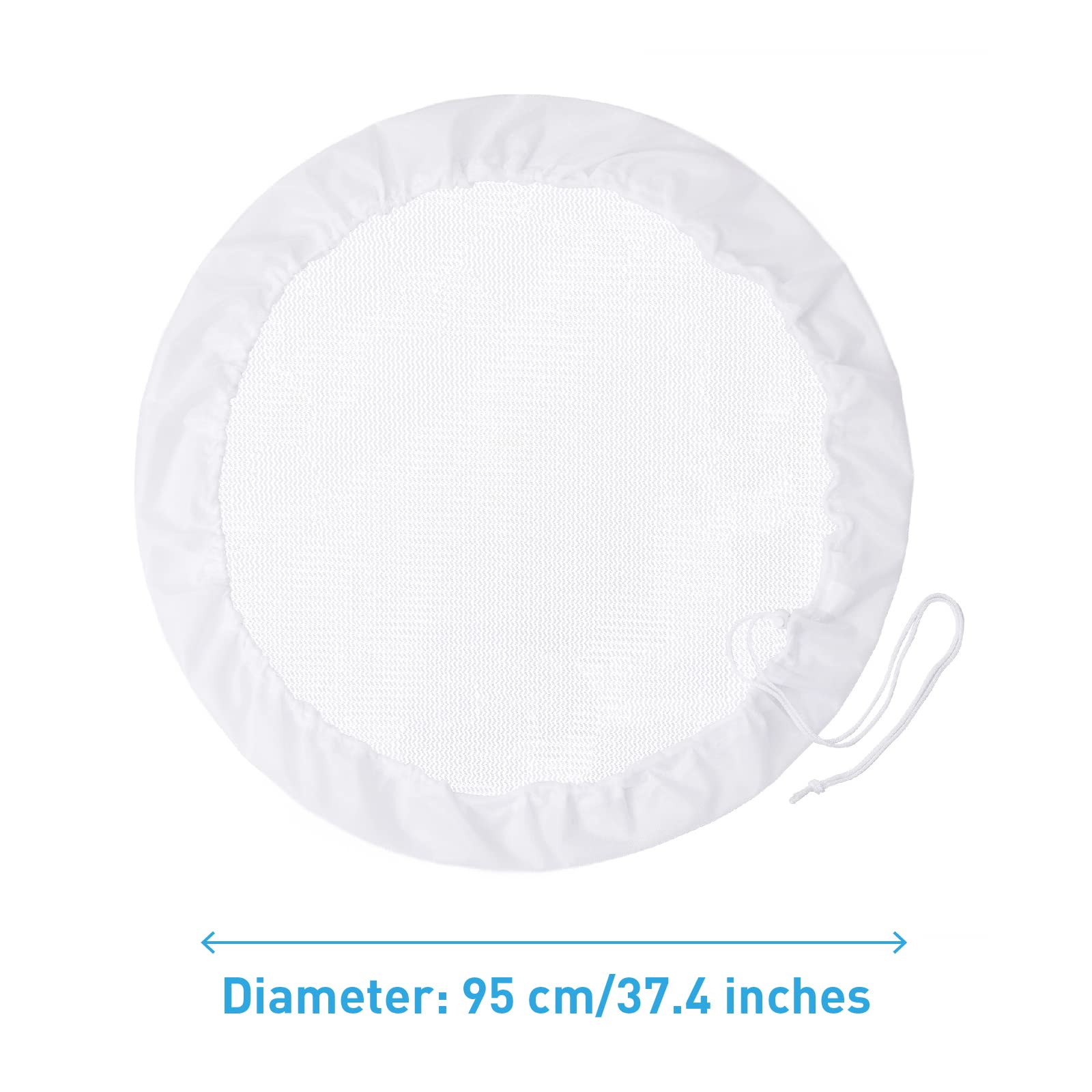 Regenwasser Netzabdeckung - 60 Cm Durchmesser Mit Kordelzug - Schutz Vor Laub & Schmutz Für Regentonnen