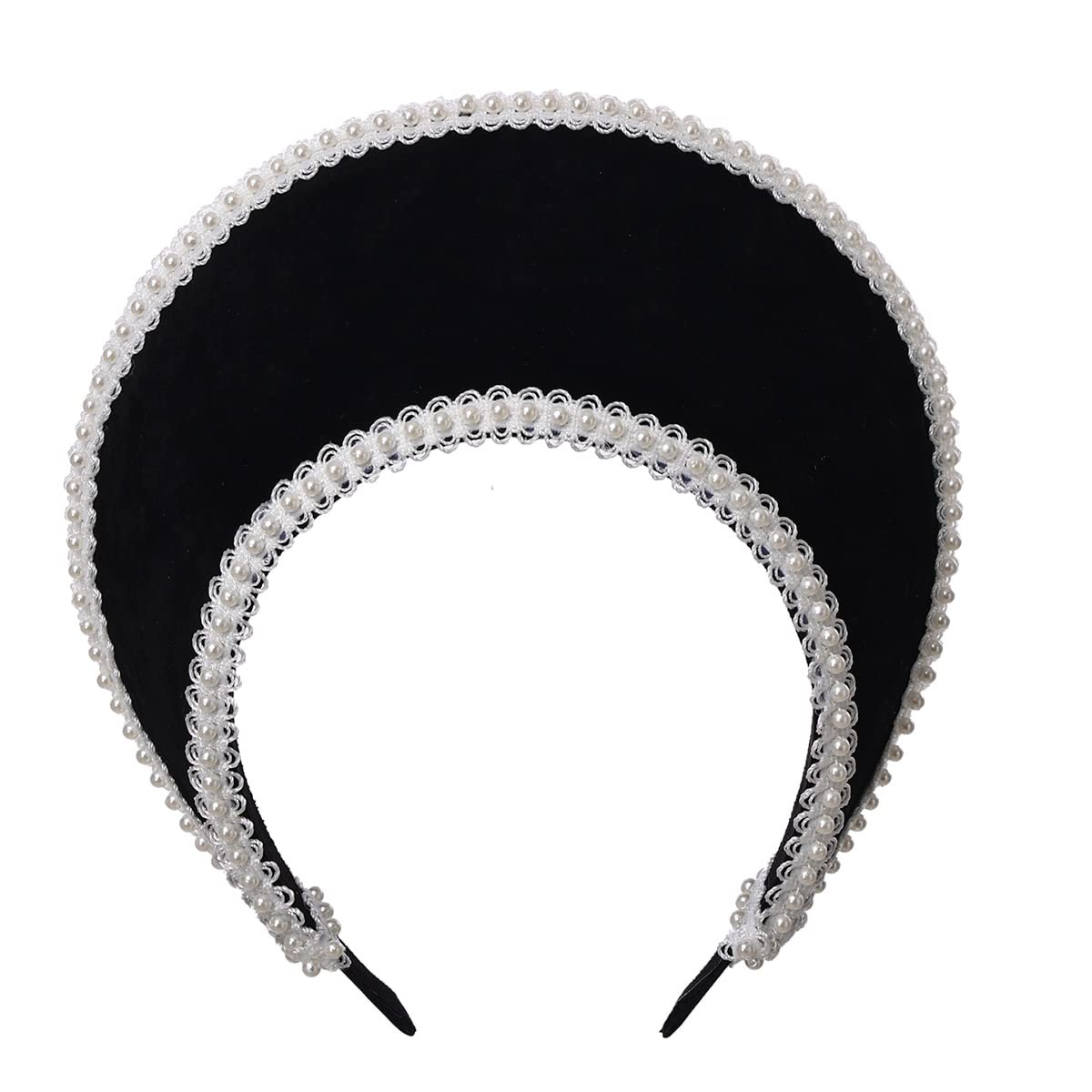 BPURB Anne Boleyn Hat Elizabethan Tudor Coronet Victorian Vintage Headwear for Damen Pilgrim Kostüm Accessoire