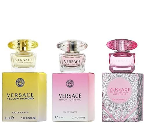 Versace Miniature Variety Trio Collection Perfume Set de regalo para mujer