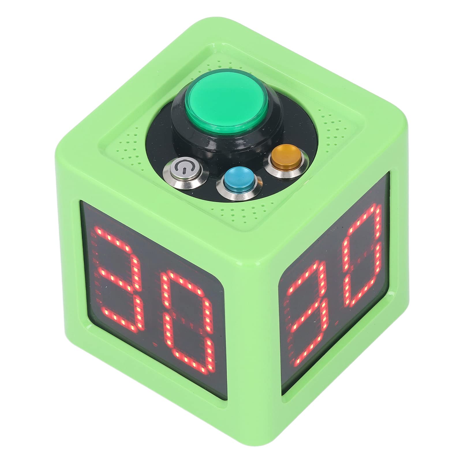 1.4in Timer, Digital Countdown Stopwatch with Bright HD Display, Portable for Private Poker Chess Casinos (Green)