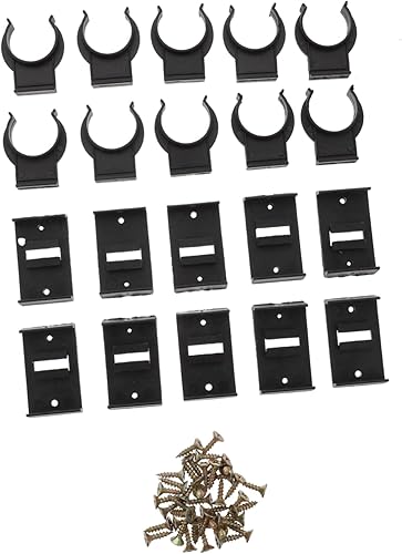 Angoily 10 juegos de hebilla de pie de ajuste para decoración de café, patas de mesa, patas ajustables para muebles, patas de muebles, clips para