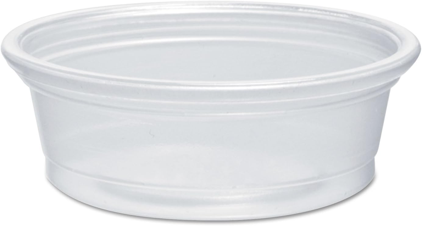 Dart 050PC 0.5 oz Clear PP Portion Container, 125 Count (Pack of 20)