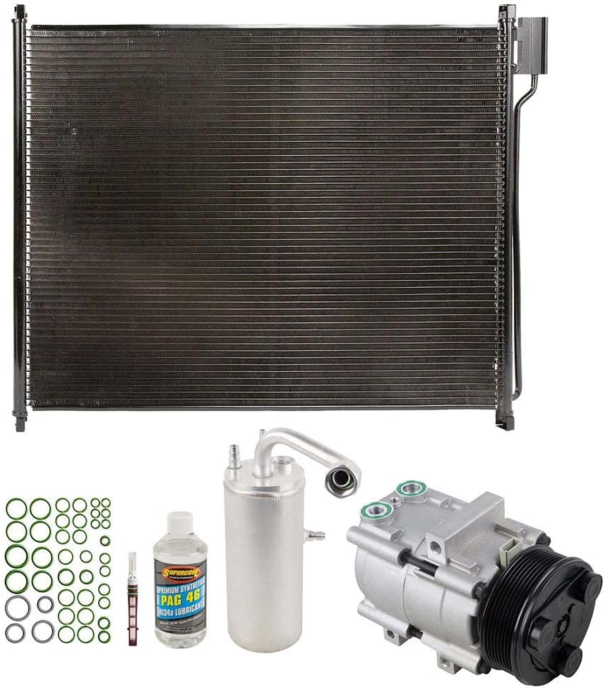 A/C Kit w/AC Compressor Condenser & Drier For Ford Excursion 2000 2001 2002 2003 2004 2005 - BuyAutoParts 60-89418CK New