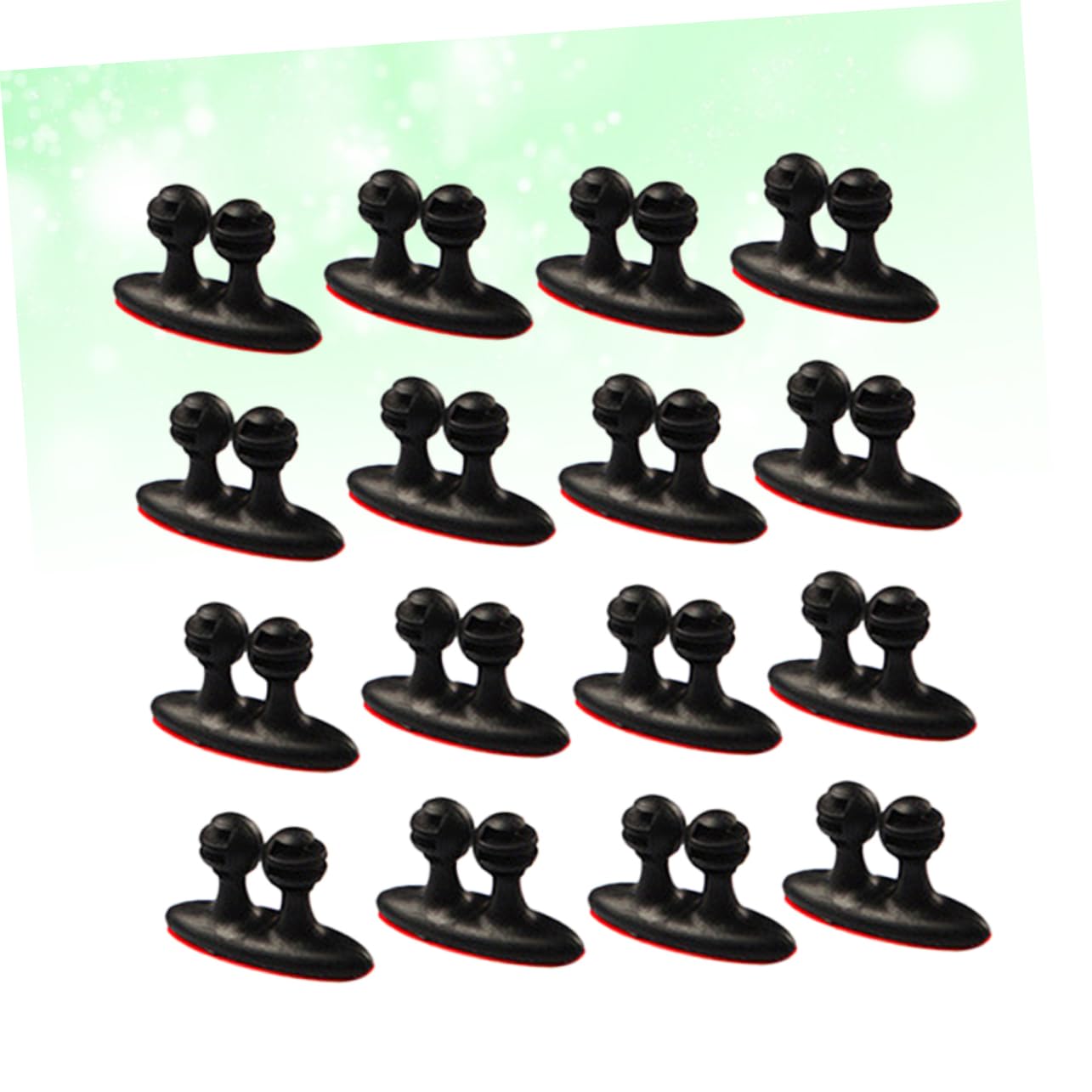 jojofuny 96stücke Teiliges Kabelbinder Clips Praktische Für Auto Und Haushaltskabel Vielseitige Organizer Für Ladekabel Und Ohrhörer Selbstklebend Und Platzsparend Schwarz