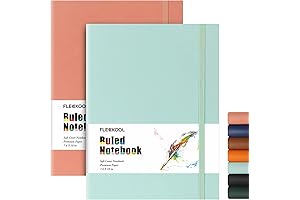 Large 8x10 Notebooks and Journals with 376 Numbered Pages