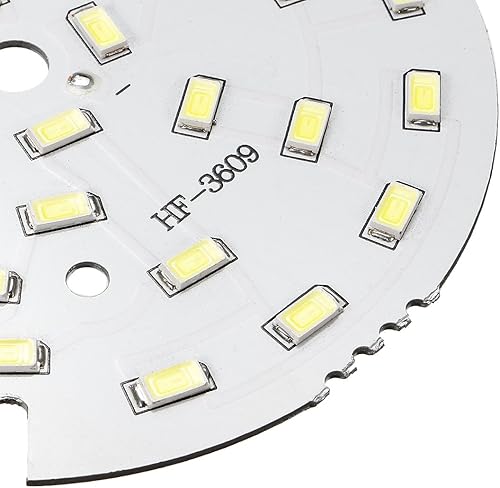 Miniatura 3 de uxcell Bombilla de chip LED 300mA 9W 18 LEDs 5730 dispositivos montados en superficie Módulo de aluminio Tablero blanco puro Super brillante 2.559
