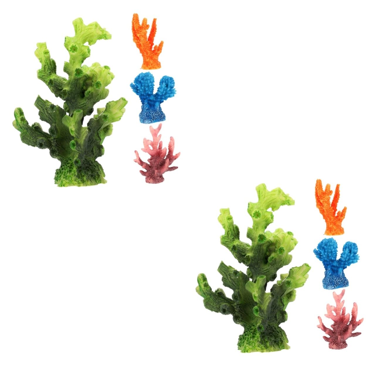 Mini fleur de trousse aquarium décor de résine et coquillage pour paysage de réservoir à poisson