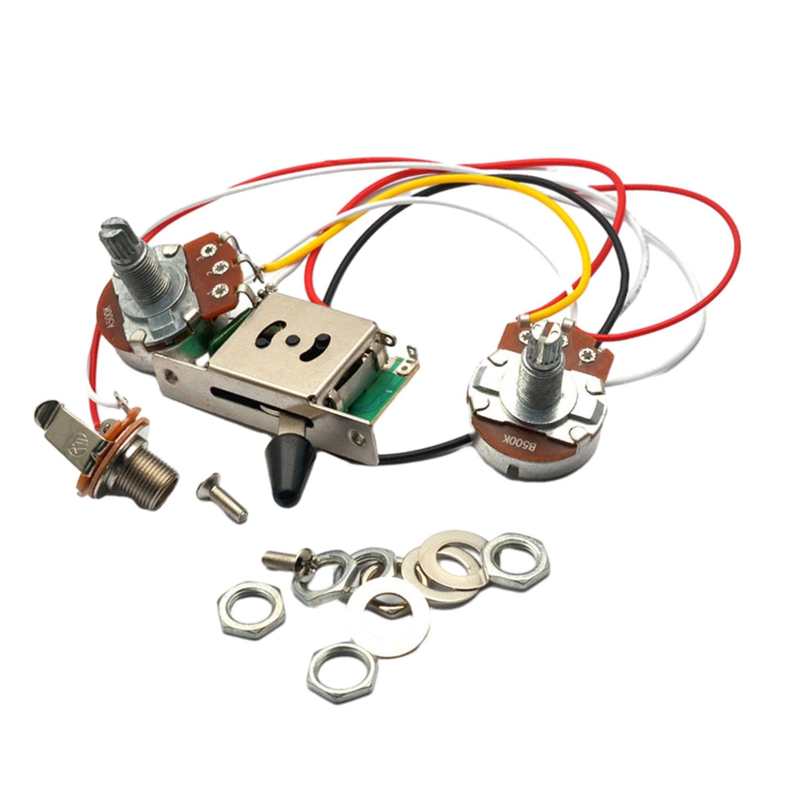 Jazzy Pearls®Guitar Potentiometer Metal Circuit Wiring Guitar Wiring Harness Set Replaces 3 Way| Guitars & Basses | Parts & Accessories |1 Electric Guitar Wiring Harness Prewired Kits-image-43