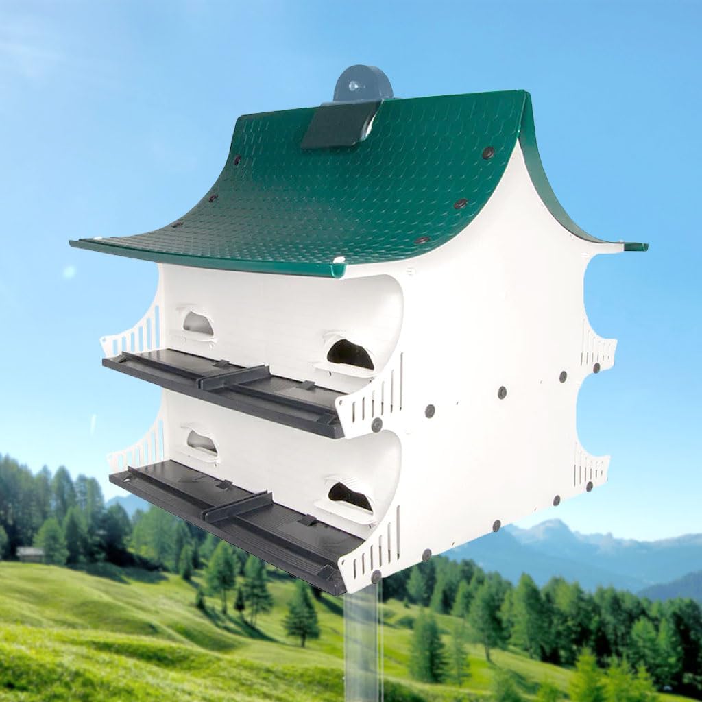 S&K Great Eight Purple Martin House – 8-Room Plastic Birdhouse