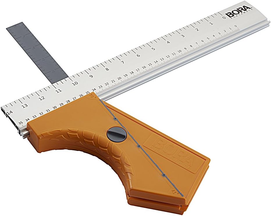 Bora 530416 Quickcut Circular Saw Guide With Rail & Angle Assist, All-In-One Woodworking Tool, Strong Aluminum 16 Inches Long, With A 14-Inch (35.5Cm) Guide Rail 4 61rifWQT9BL. AC SL1000