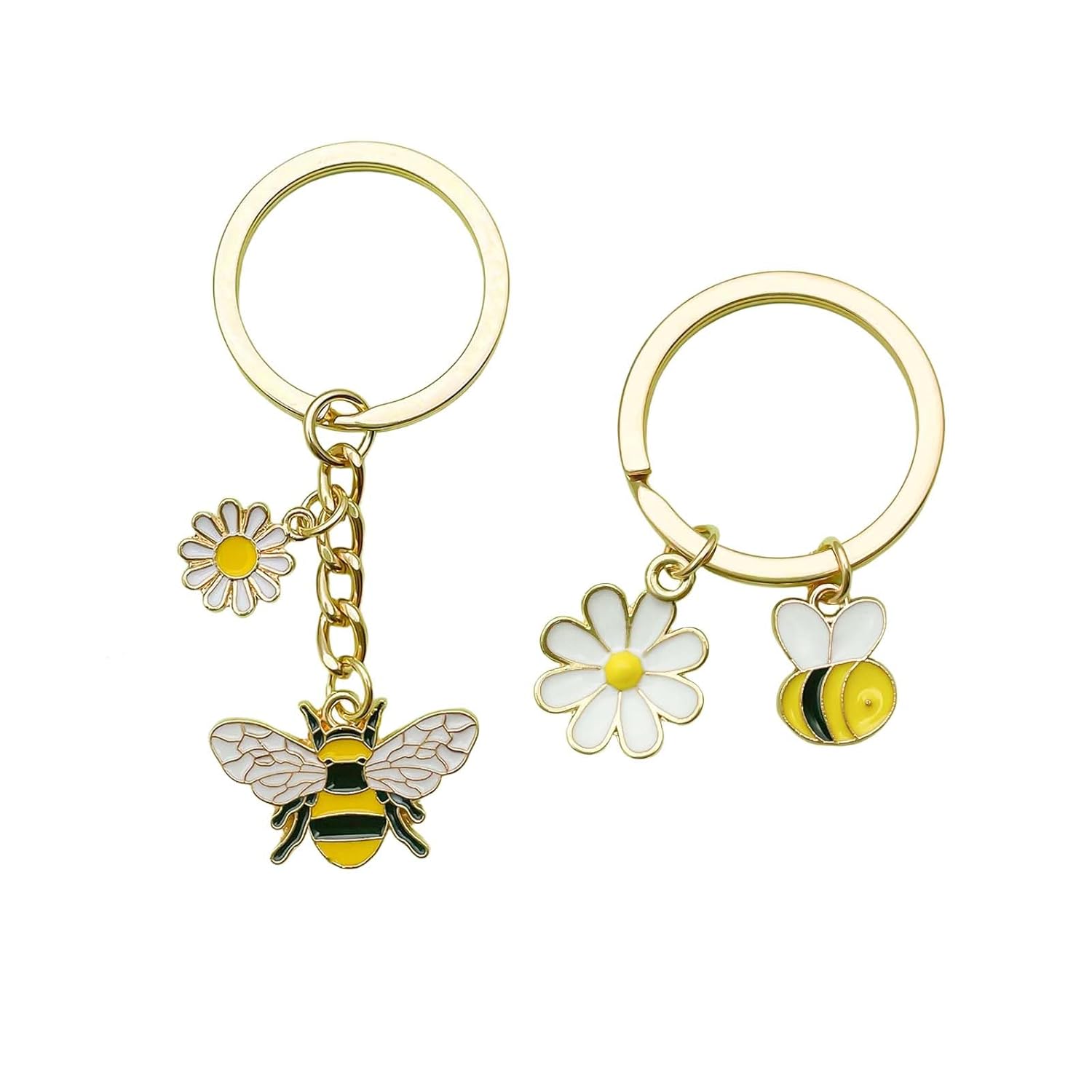 Keychains Aesthetic, Cute Butterfly Bag Charms for Handbags, Alloy Metal Key Chain Set, Colorful Accessories for Women, Girls, Trendy Bag Charm for Car Keys