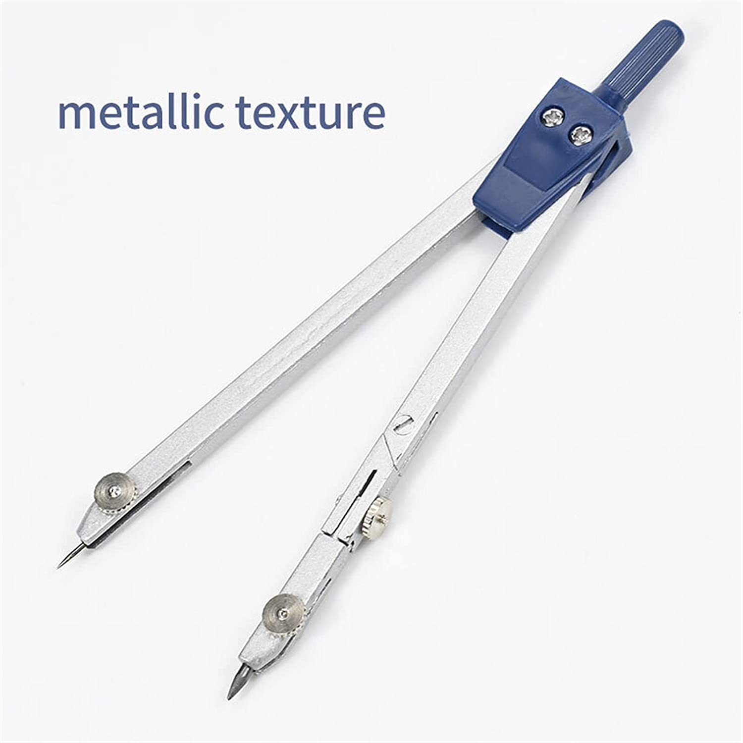 AKAZI Geometrie-Set Kompass für Geometrie – 5-teiliges Set Kunststoff-Metall-Geometrie-Winkelmesser-Zeichnen Schulkompass-Set für Lehrer und Schüler auf jedem Niveau Kompass-Set