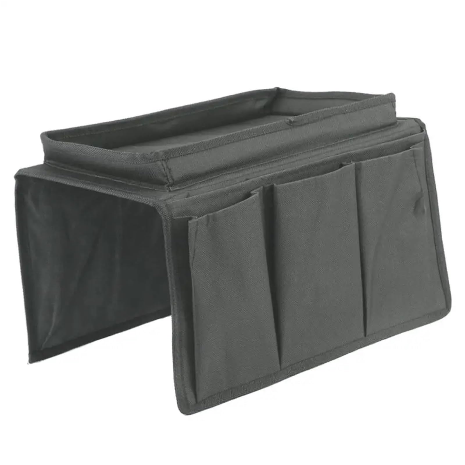 Organizador de reposabrazos for sofá, Bandeja Almacenamiento Bolsillo, Control Remoto, Organizador for teléfono móvil para Sofá(Black)