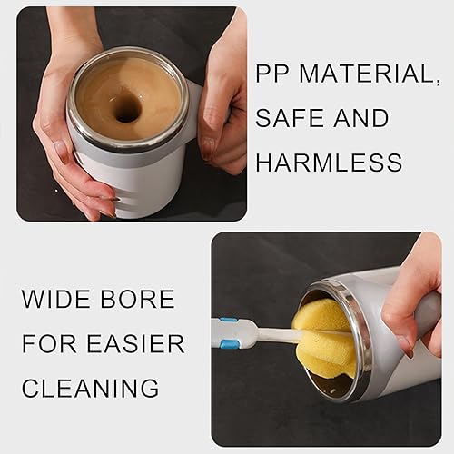 Miniatura 7 de Taza autoagitadora, taza de café eléctrica magnética automática, linda mezcla de taza, para agitar la oficina, cocina, viajes, hogar, café, té,