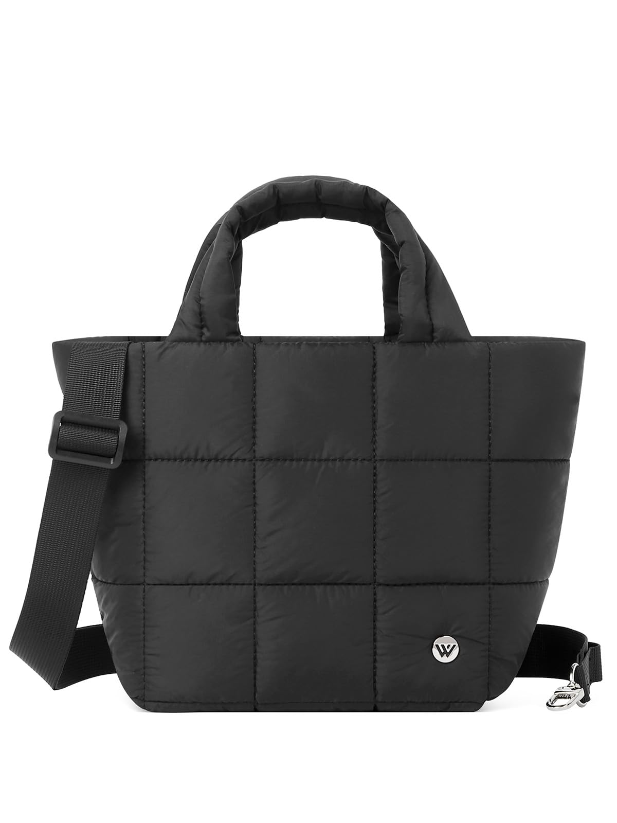 WESTBRONCOMini Puffer Bag Quilted Crossbody Bags for Women Small Puffy Purse Nylon Shoulder Handbag with Adjustable Strap