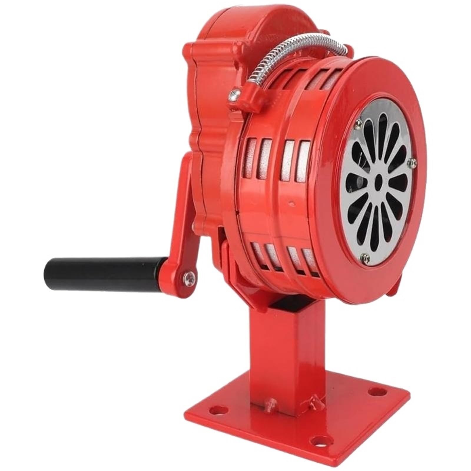 AMZBNEIDI Stainless Steel Hand Meat Grinder for Home Use, Hand Crank Siren 110dB Manual Emergency Alarm Multicolor(Red)