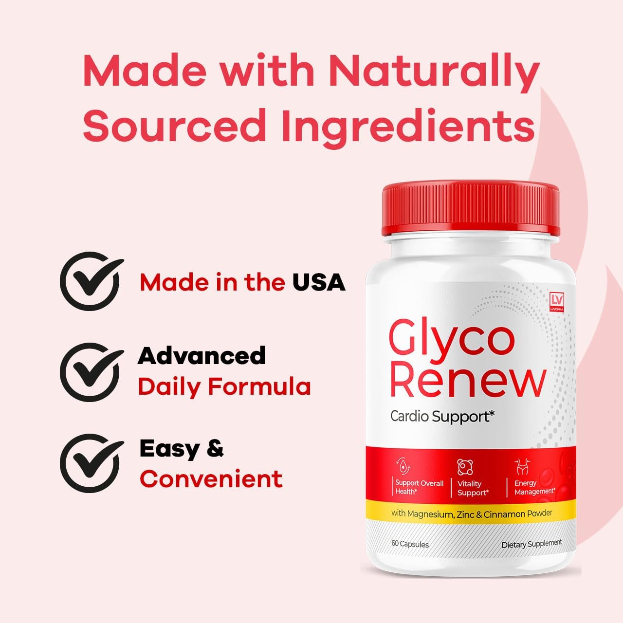 Glyco Renew Capsules - Official GlycoRenew Advanced Premium Pills Supplement Support - Maximum Strength, All Natural Formula for Overall Health & Wellness Reviews, 60 Capsules for 1 Month - Image 5
