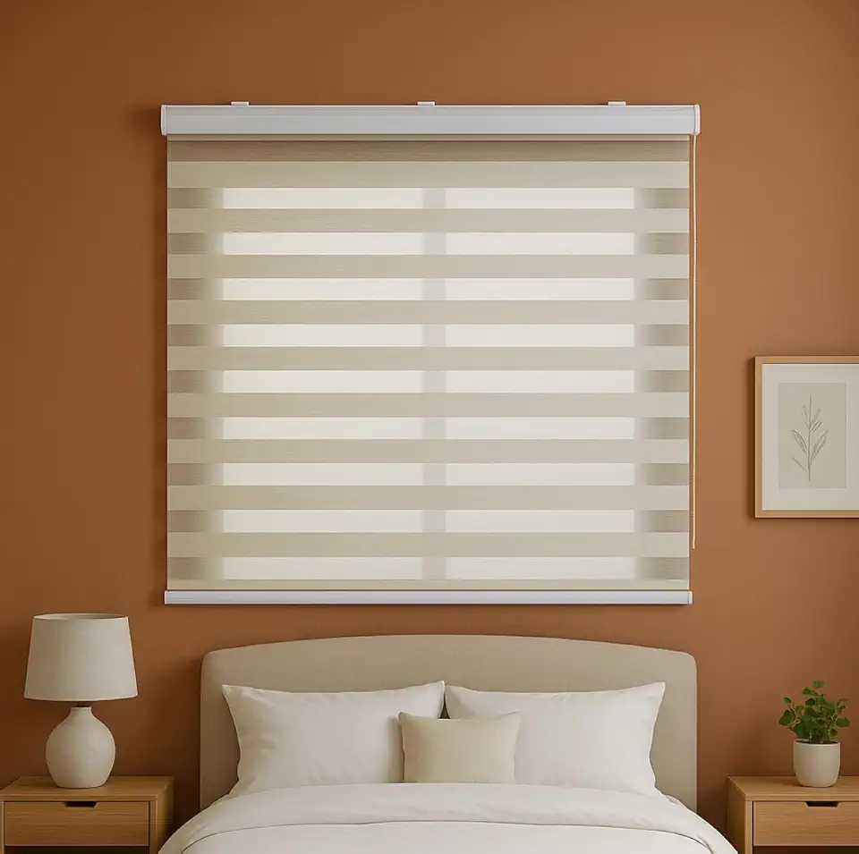Persiana Double Vision Sunny 1,60Larg X 1,60Alt Linho
