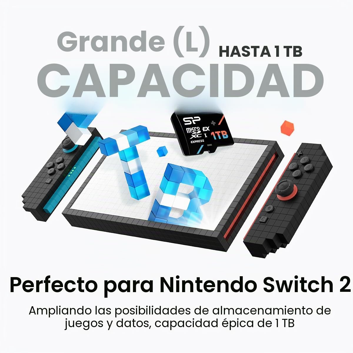 Silicon Power 512GB Switch 2 Compatible PCIe Gen 3x1/ UHS-1 (U3) A1 TLC Gaming microSDXC Express Card