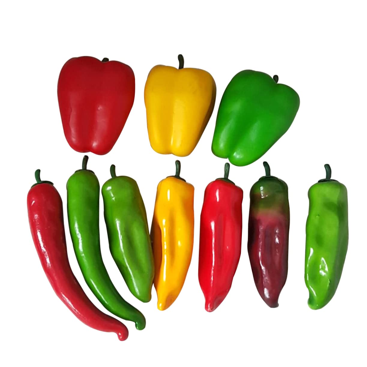 Chiles artificiales PRETYZOOM pack de 10 adornos de espuma para festivales y eventos