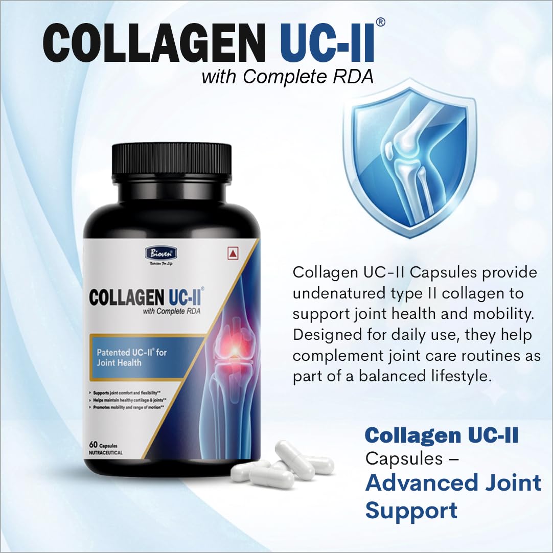 UC-II® Collagen Capsules for Joint Support | Undenatured Type II Collagen by Lonza | Supports Joint Comfort, Mobility & Bone Health | 60 Capsules — Amazon image 6