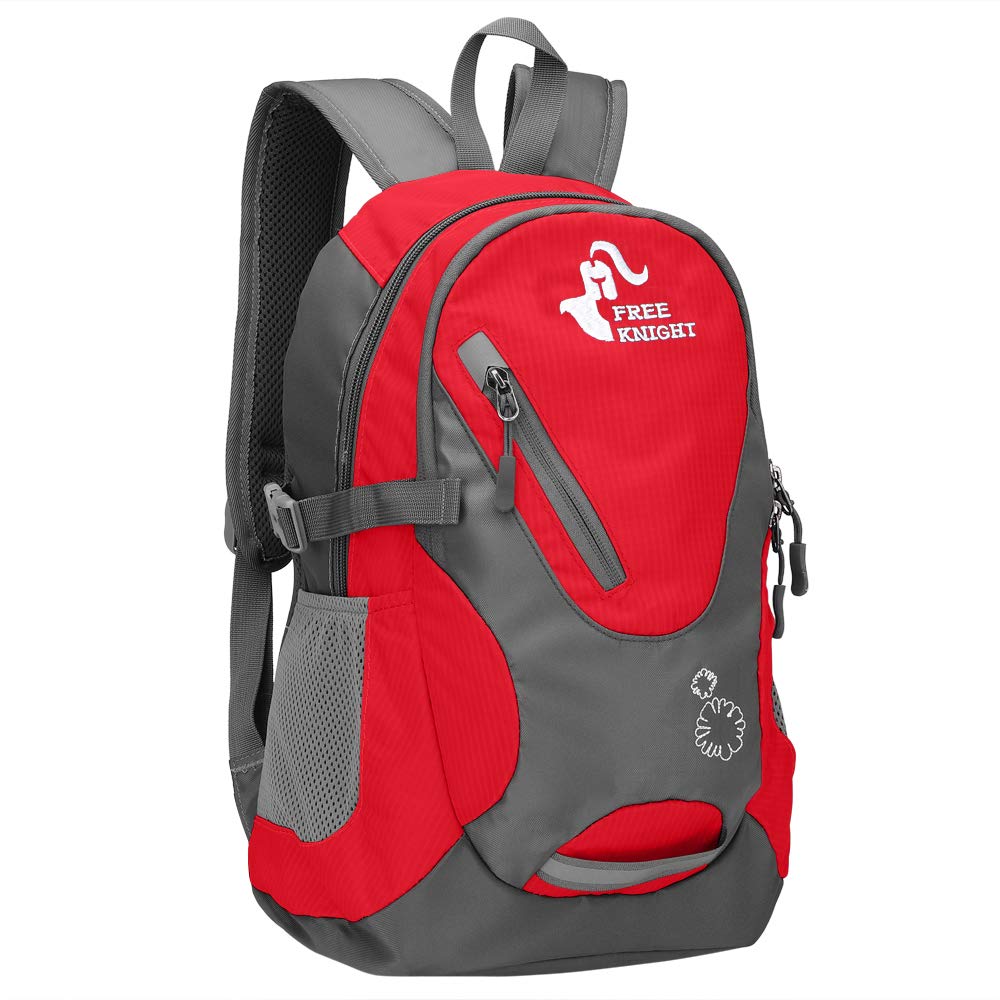 free knight Small Daypack 20L Cycling Hiking Backpack Waterproof Travel Backpack Lightweight, red, 20 L, Minimalistic