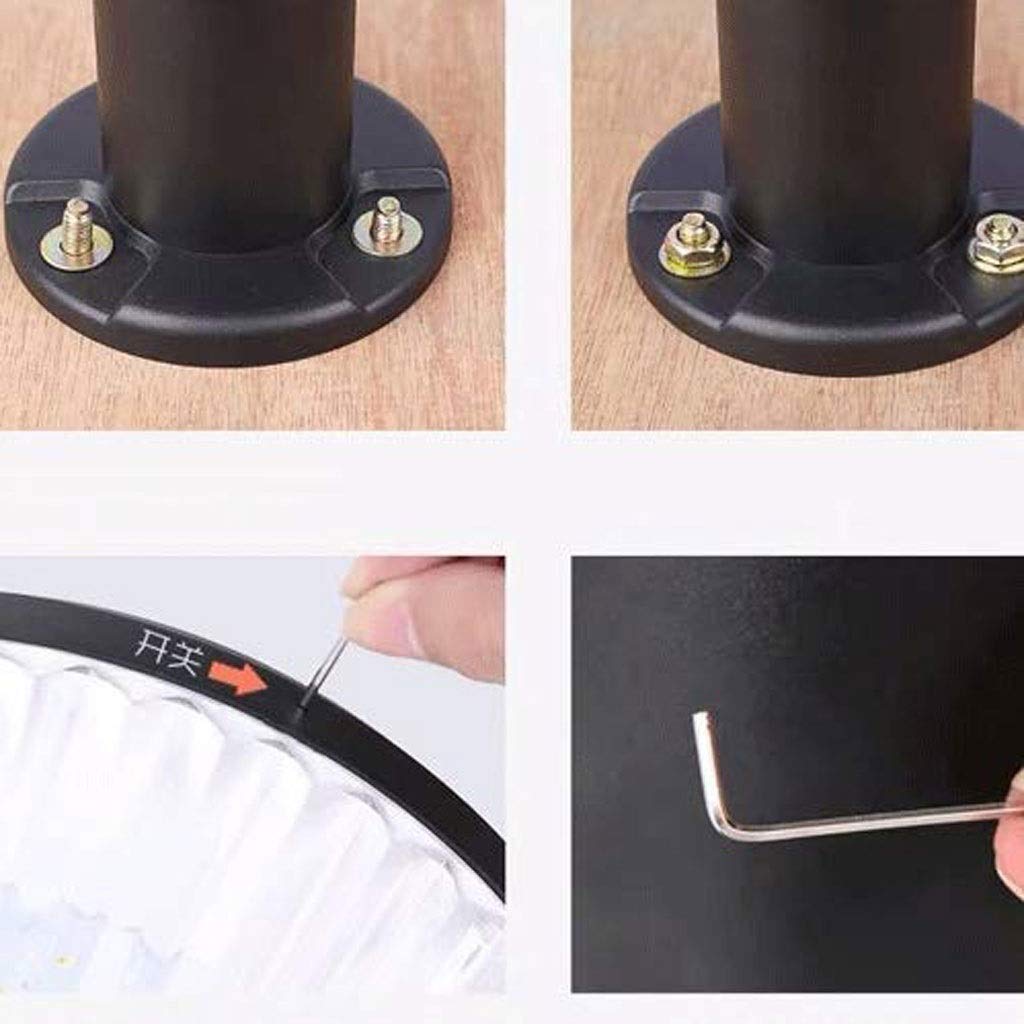 Feng Shui， Lampa ogrodowa z przezroczystym szklanym dyfuzorem Pojedyncza lampa Kolumna zewnętrzna Solarny słupek ścienny Lawn Street Hopeful