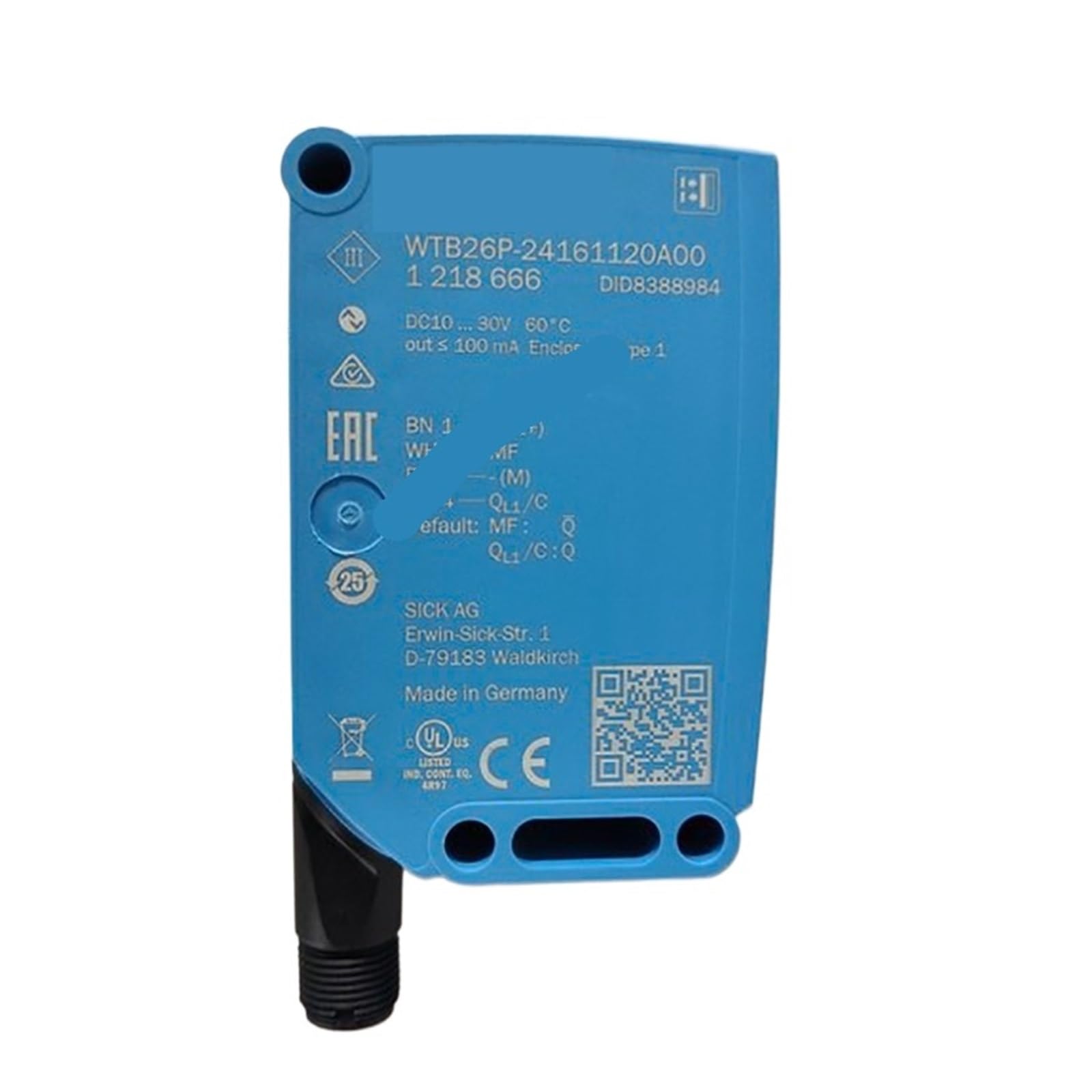 Capteur optoélectronique WTB26P-24161120A00 avec élimination arrière-plan