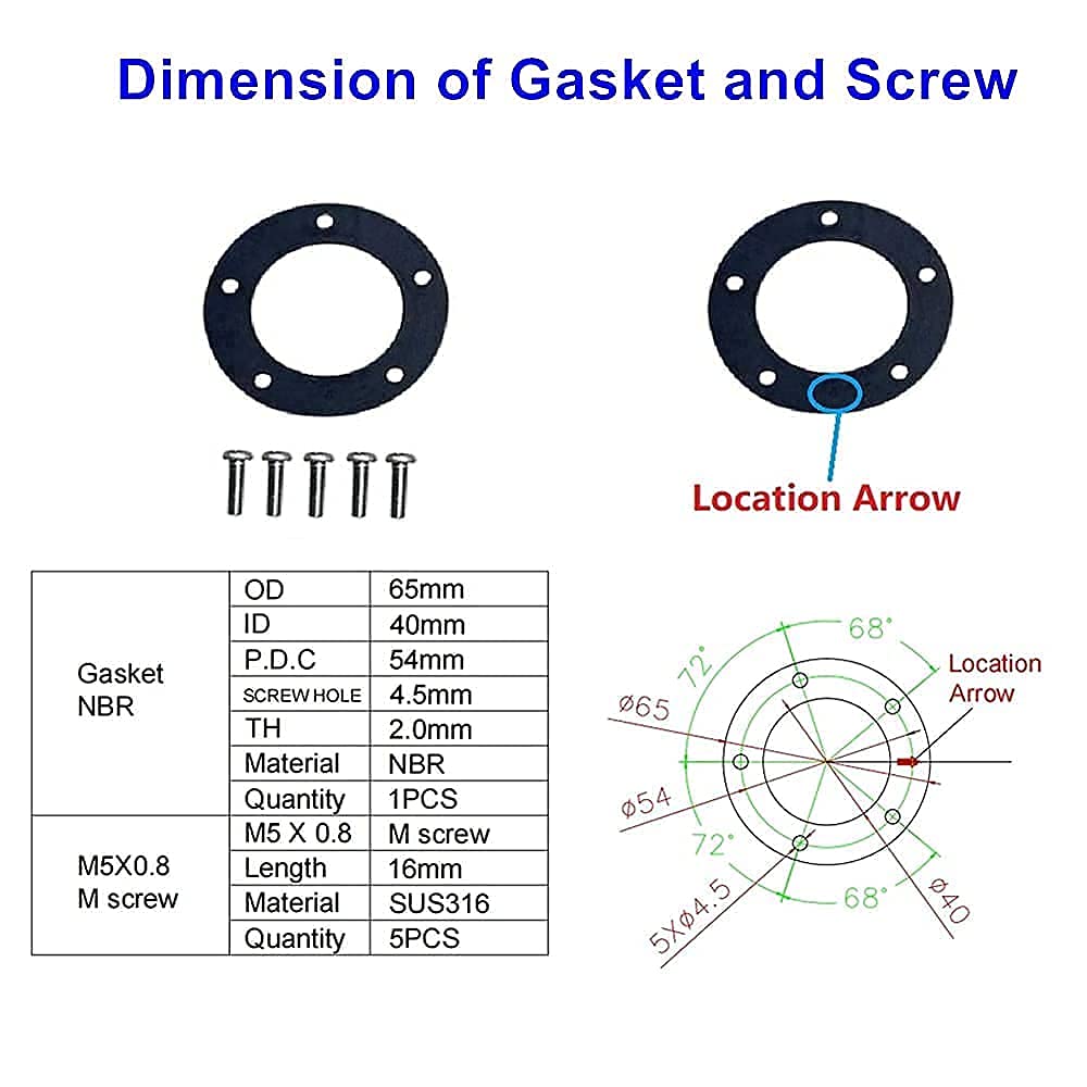 Amazon.com: AODITECK Fuel Sending Unit Gasket for Fuel