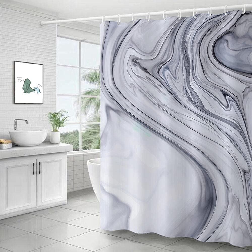 LB Marmo viola Tenda Doccia 150x180cm(LxA) Divertente
