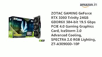 Amazon.in: Buy Zotac GAMING GeForce RTX 3090 Trinity 24 GB GDDR6X