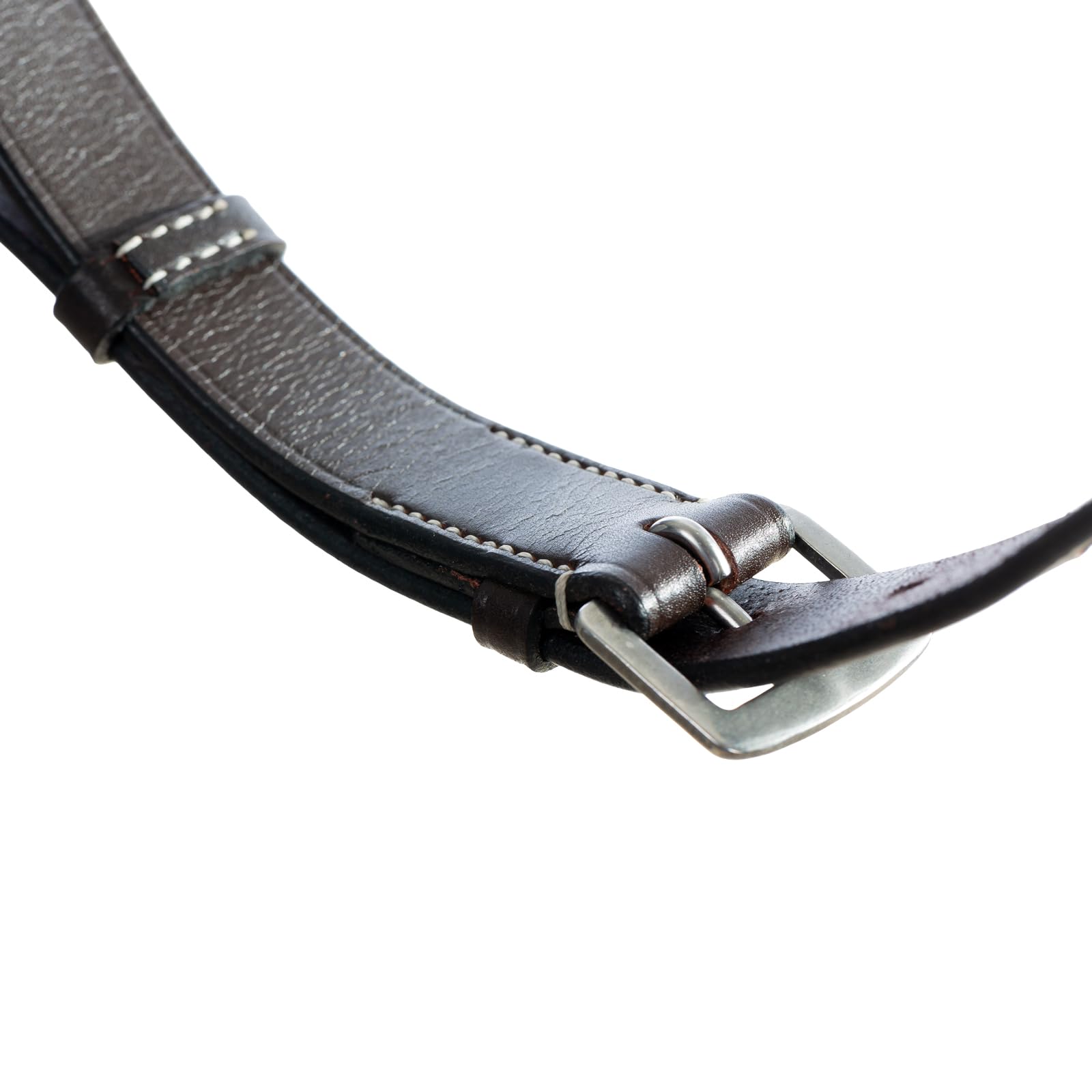 Equinavia Saga - Martingala ajustable de cuero con herrajes de acero inoxidable