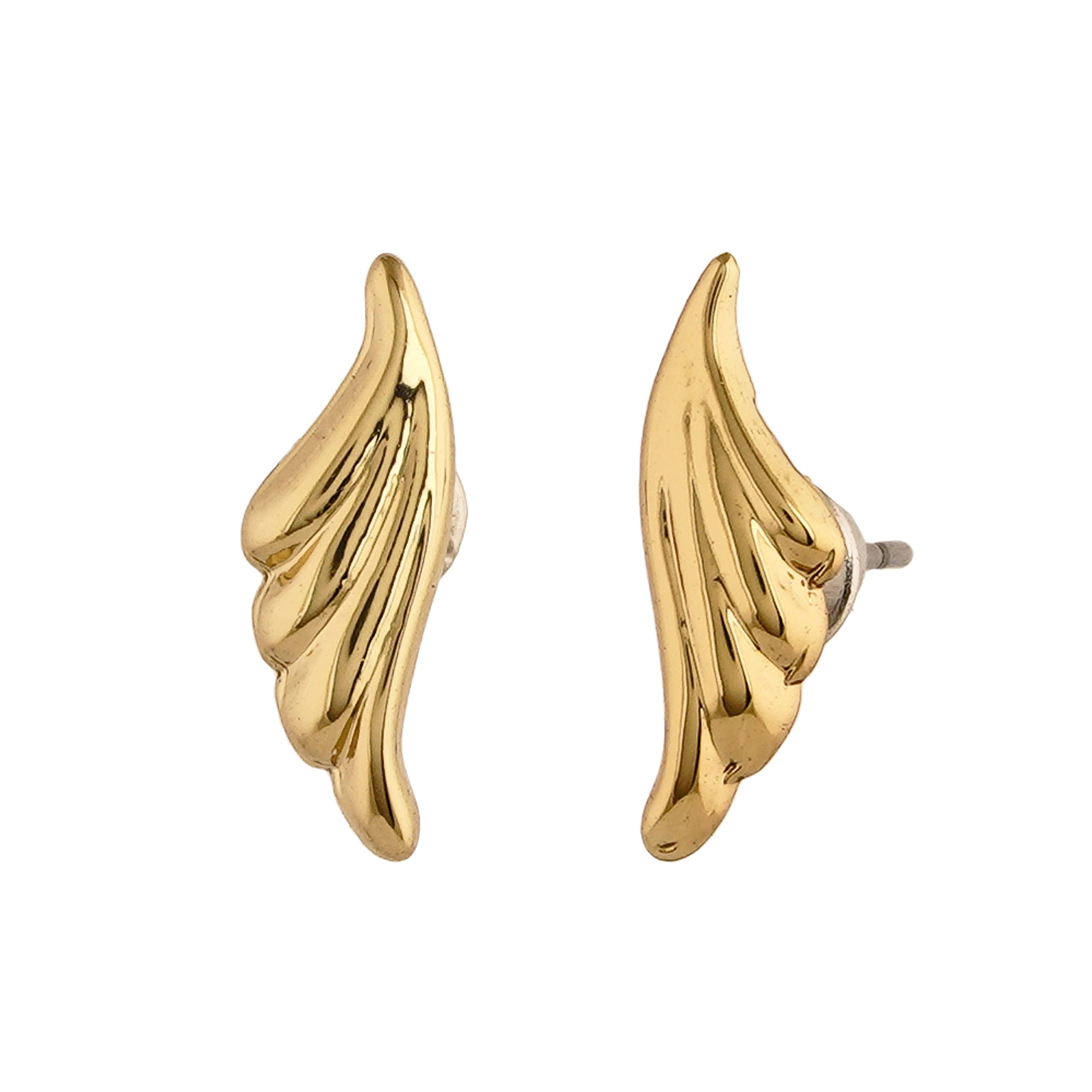 24Kt Plated Frill Stud Earrings
