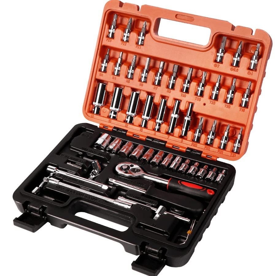Kit de herramientas en caja plástica para hogar y auto miniatura 4