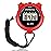 Vicloon Digital Sport Timer, Large Display Stopwatch with Single Lap Split, 12/24 Hour Clock Alarm Date for Coaches & Kids (Red)
