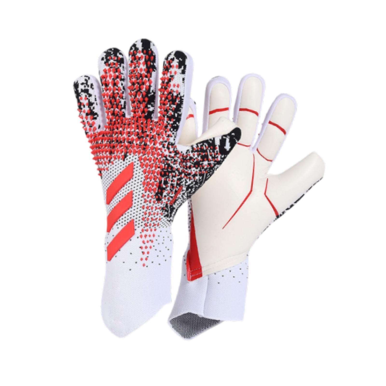 MERISHOPP Kids Goalkeeper Gloves Sports Supplies for Football Lovers Children Beginner 9 Size Red-image-9