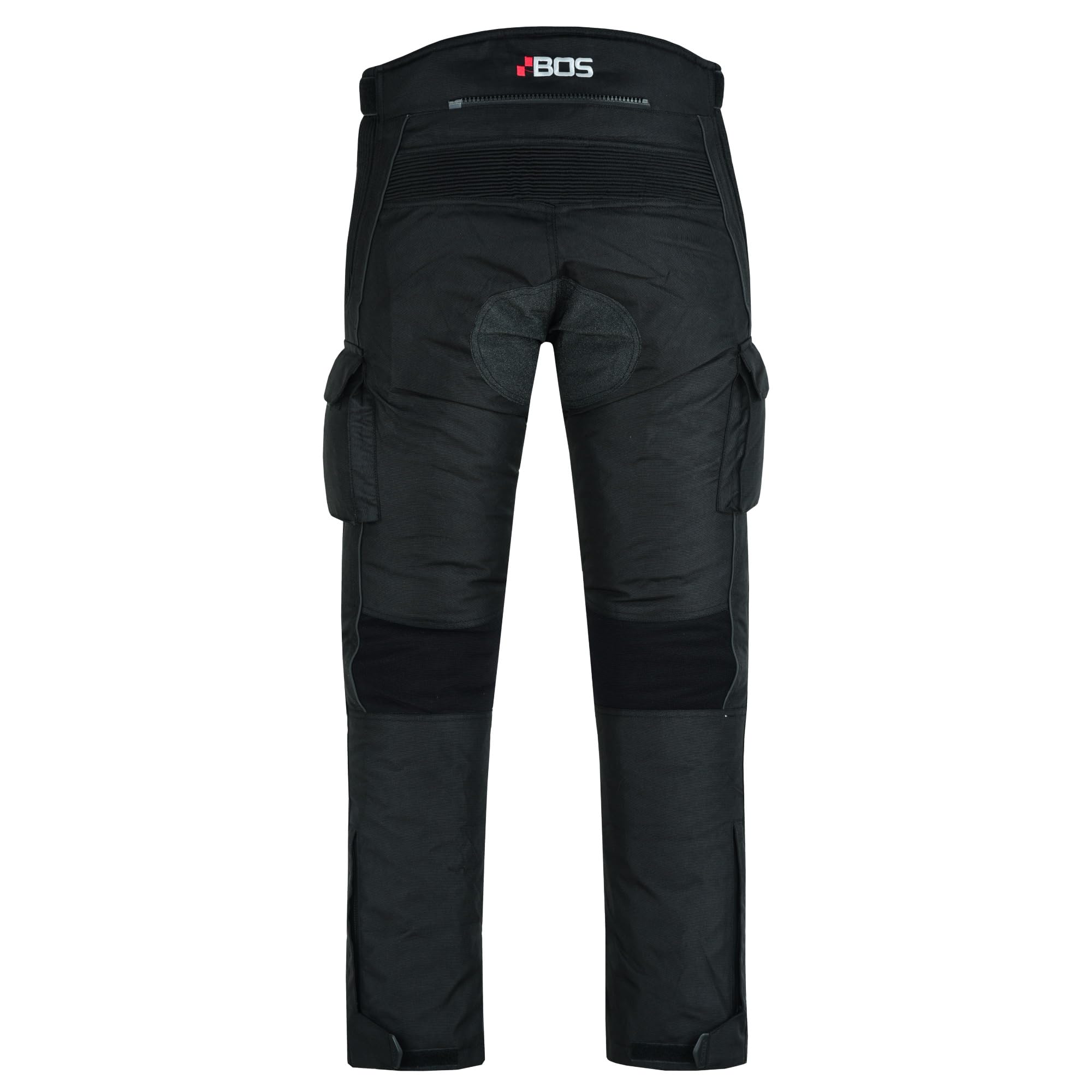 Motorrad Hose Mit Protektoren Herren – Textil Touring Hose Verstellbar, Atmungsaktiv, Wetterfest – Schwarz für Biker & Rollerfahrer