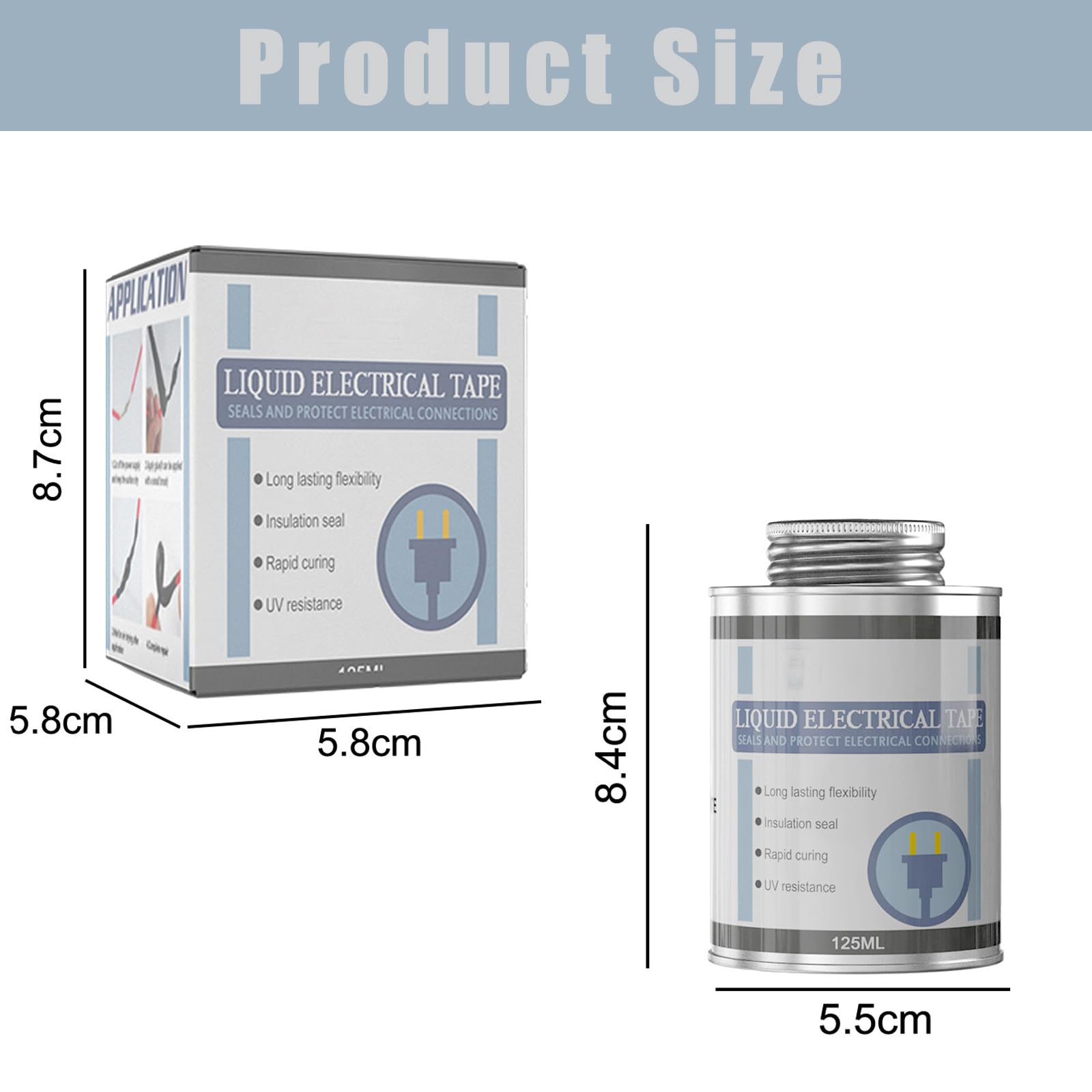 Colla per Nastro Isolante Liquido,Rivestimento in Gomma Liquida Isolante,Nastro Elettrico Liquido Nero,Nastro Elettrico Liquido da 125 ml,Colla Ignifuga Resistente Alle Alte Temperature Impermeabile