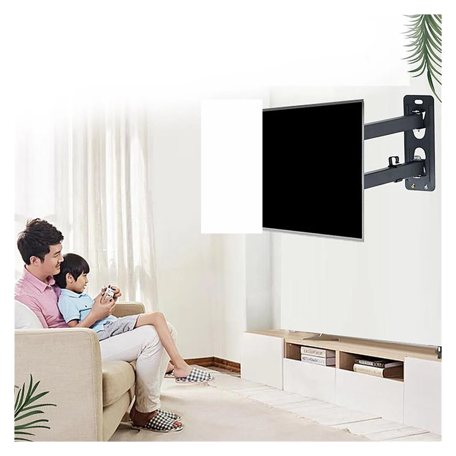 Regulowany, Obrotowy Uchwyt Do Telewizora LCD Stalowy Wspornik Rozciągliwy Do Ekranów 23 26 27 32 37 40 42 Cali Wytrzymały Montaż Ścienny Wizualny