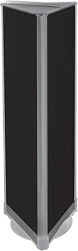 Azar 700450-BLK - Tablero de clavijas giratorio de tres caras, color negro